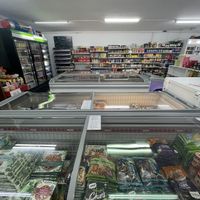 Inside + veggie freezer  at El Sueco Supermercado in Barcelona