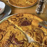 Farinata cipolle  at Lo Spuntino in Loano