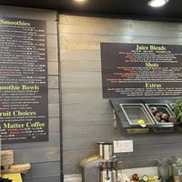 Cafe menu  at Chicago Health Foods in Chicago