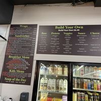 Cafe menu  at Chicago Health Foods in Chicago