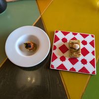 Entrée at Trattoria La Madia in Brione