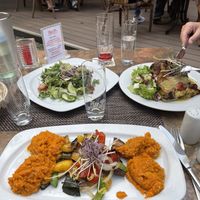 Grillgemüse mit Süßkartoffel-Sesam-Püree  at Pier 37 in Erfurt