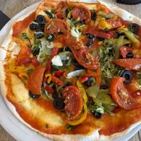  Vegetarian pizza without mozzarella   at Le Florentin in Bayeux