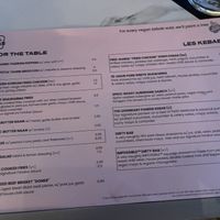 Many vegan and veg options    at Maison Bab in London