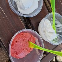 Strawberry and lemon at İl Fico Gelato in Datca