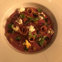 Houmous de betterave   at Restaurant l'Angelus in Montpellier