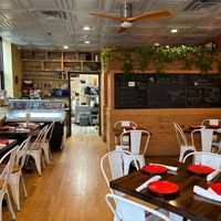 Tino’s interiorr at Tino's Artisan Pizza Co in Jersey City