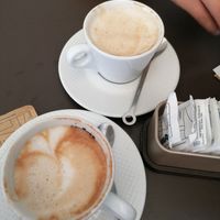 Cappuccino with soy milk at Caffe Marini in Crema