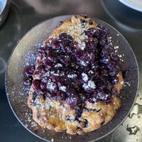 Blueberry lemon shortcake (like a giant scone)  at The Delft Bistro in Marquette