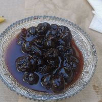 Cherries at Tavern O Magos in Crete