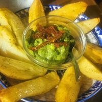 Potatoes with basil dressing at To Steno - Το Στενό in Crete