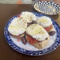 Avocado dakos (cheese can be removed)   at To Steno - Το Στενό in Crete