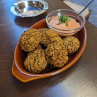 Lentil balls at To Steno - Το Στενό in Crete