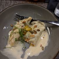 Sweet potato dumplings at ['plas] in Columbus