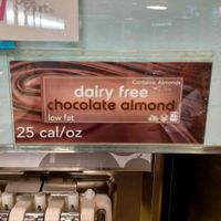 Almond milk option (most likely Silk brand) at TCBY in Fort Collins
