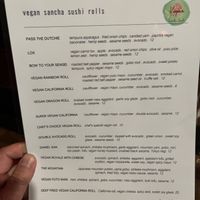 More choices.  at Sancha Sushi in San Francisco