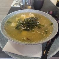 Miso soup at KOKU Sushi in Boleslawiec