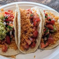 Vegan tacos at Tacos del Sol in Ambleside