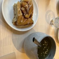 apple cinnamon roll ans mate  at La Boulangerie  in Basel