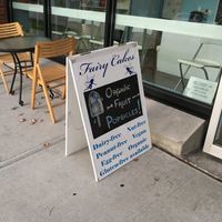 Sign  at Fairy Cakes in Vancouver