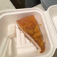 Peach cheesecake  at Fairy Cakes in Vancouver