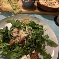 Vorspeisen: Toast Capri und Schmelzfaktor (beides genial, Schmelzfaktor eine Geschmacksexplosion!)  at blattwerk in Freiburg