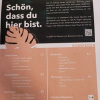 Speisekarte at blattwerk in Freiburg
