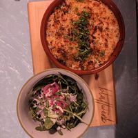 Mac 'n' Cheeeese Special mit Coleslaw at blattwerk in Freiburg