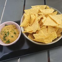 Tortilla chips + dip at blattwerk in Freiburg