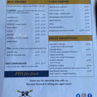 Menu  at Eight on the River  in East Molesey