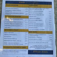 Menu  at Eight on the River  in East Molesey