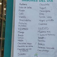 List at Valentino Gelato in Valencia