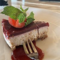 Vegan cheese cake, nice  at Hai Bar & Grill in Lembongan
