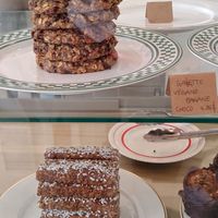 Quelques desserts sont véganes at Café Apollo in Sainte-anne-de-beaupre