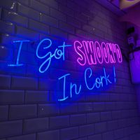 Neon sign "I Got SWOON'D In Cork!” at Swoon at Swoon  in Cork