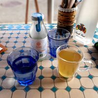 Coconut Water & Samahan Tea at Cap Lanka in Capbreton