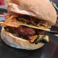 Nero Veg at Burger's Bró in Naples