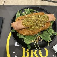 Veg Provola con veg mortadella e pistacchio   at Burger's Bró in Naples