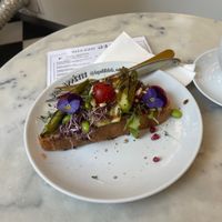 Custom made vegan sandwich  at Le Petit Deli in Amsterdam