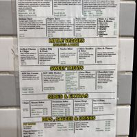 Menu 2025  at Sun Of A Vegan in Memphis