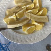 Most delicious oranges directly from the tree in November.  at Taverna Niotis in Kos