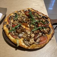 Tofu pizza  at Doomfara in Tbilisi