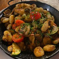 Gnocci-Gemüsepfanne at Gasthaus Blaue Goas in Oetz