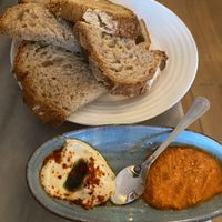 Bread and dips  at Espécie in Porto