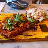 Aubergine schnitzel. at Espécie in Porto
