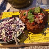 Eggplant schnitzel at Espécie in Porto