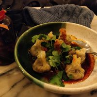 Chestnut dumplings in spicy soy sauce at Espécie in Porto