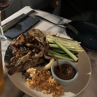 Mushroom pancake filling   at Espécie in Porto