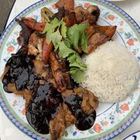 Chop Suey mit gepackener „Ente“  at Vegan Gesund in Hannover