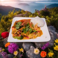 Curry mit Rein at Vegan Gesund in Hannover